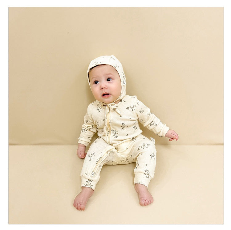 European And American Baby Jumpsuit Cotton Long Sleeve Butt Wrap Clothes