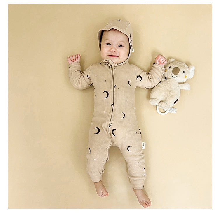 European And American Baby Jumpsuit Cotton Long Sleeve Butt Wrap Clothes