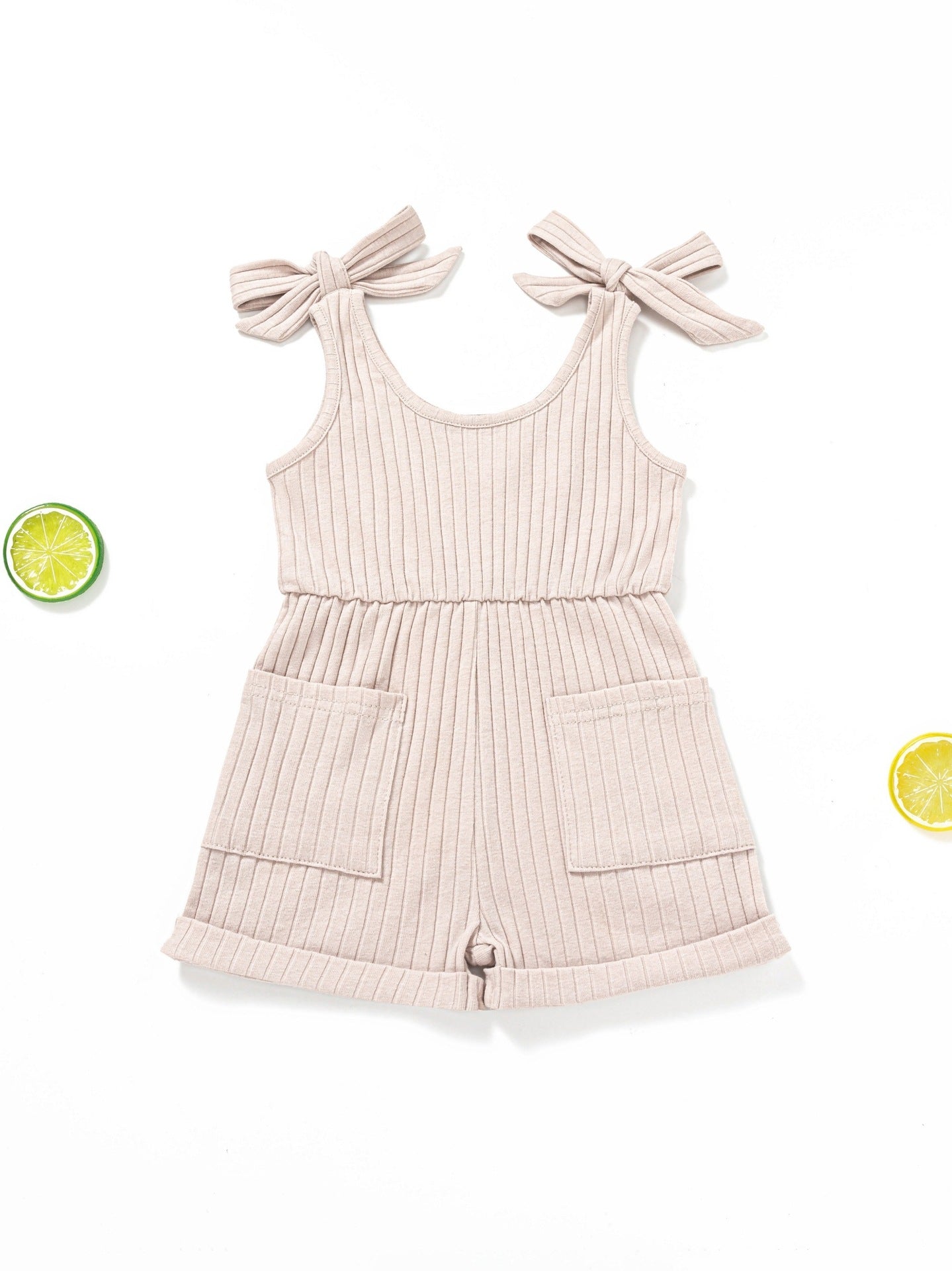 Baby Double-shoulder Strap One-piece Shorts 0-4 Years Old Male And Female Baby