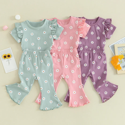 Children's Tops And Pants Printing Suit