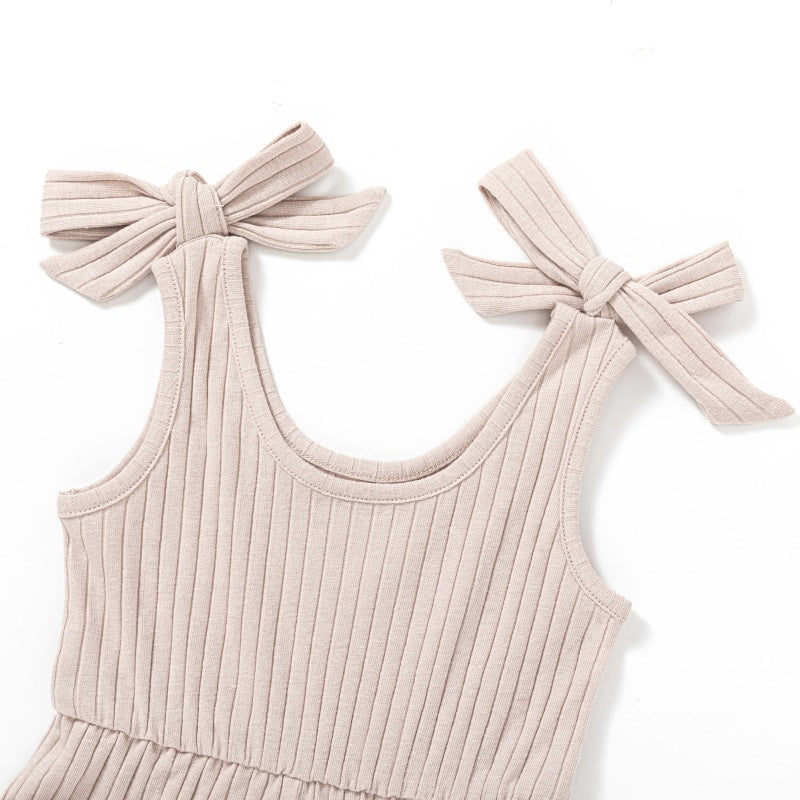 Baby Double-shoulder Strap One-piece Shorts 0-4 Years Old Male And Female Baby